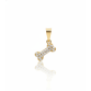 Pingente ossinho zirconia